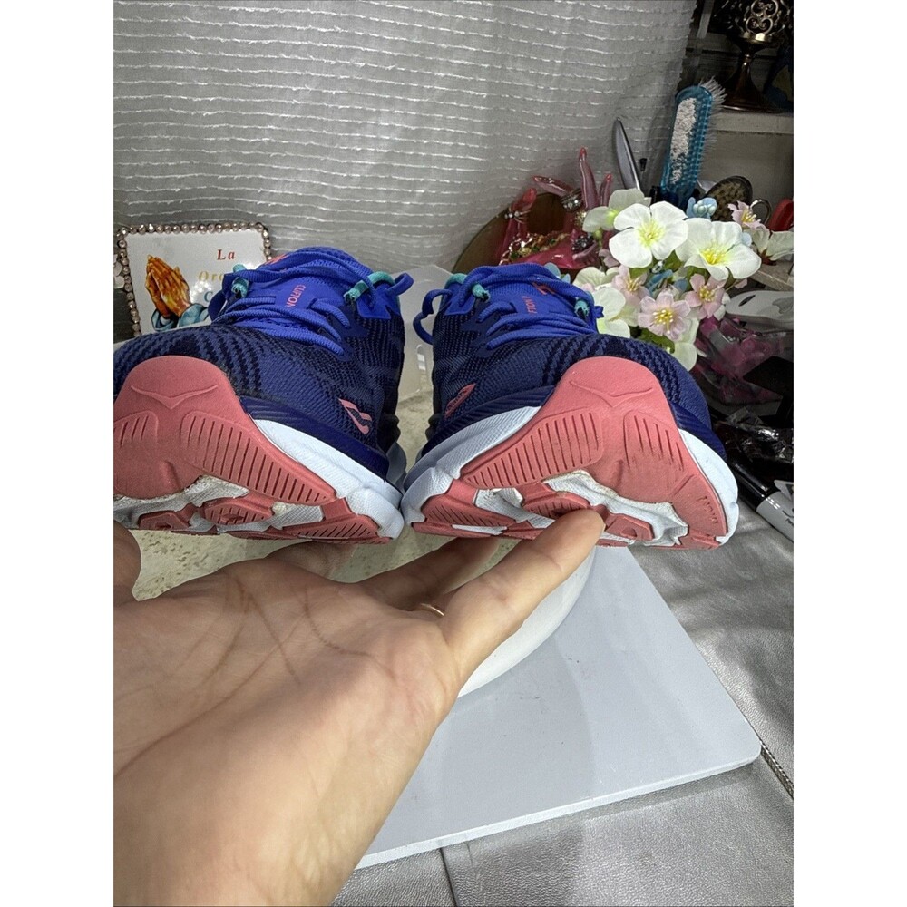 (B2) Hoka One One Women's Running Shoes, Size 8 B Clifton 9 1127896 BBCRM, Blue - Picture 9 of 15